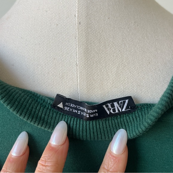 Zara Scrunch Top - Green - Picture 3 of 3